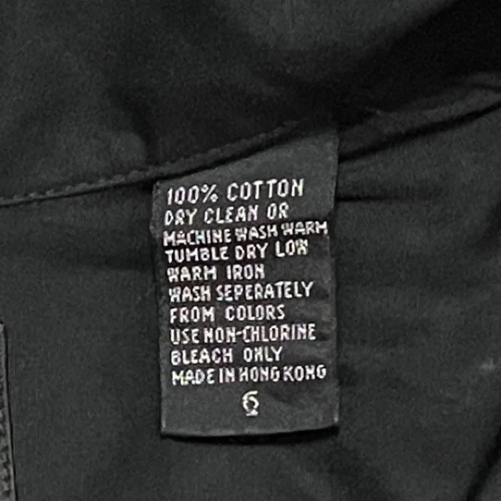 Vintage DKNY Shirt Dress Cotton Poplin Pockets Shirtwaist Dress Minimalist Rare - Picture 14 of 14